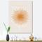 Designart - Orange Sun Print II - Modern Canvas Wall Art Print